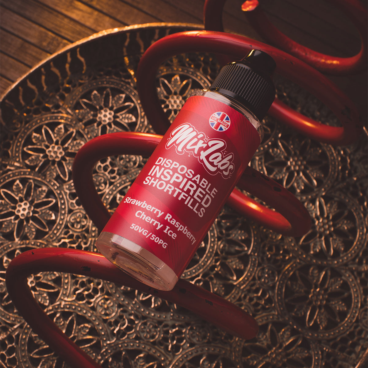 Disposable Inspired Shortfills - Strawberry Raspberry Cherry Ice 100ml