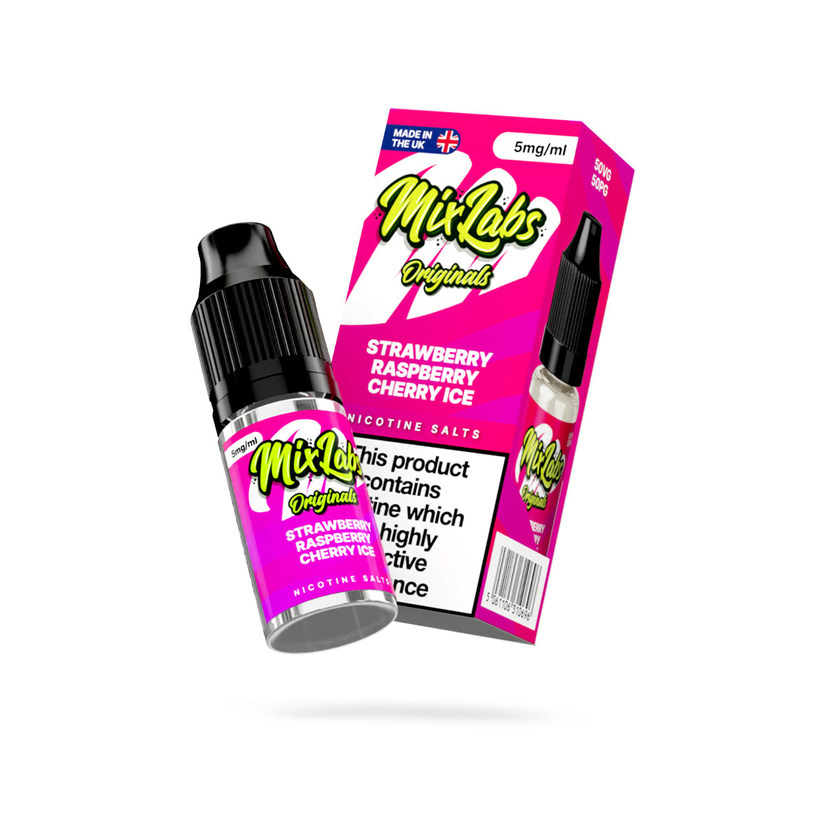 Mix Labs Originals - Strawberry Raspberry Cherry Ice Nic Salt 10ml