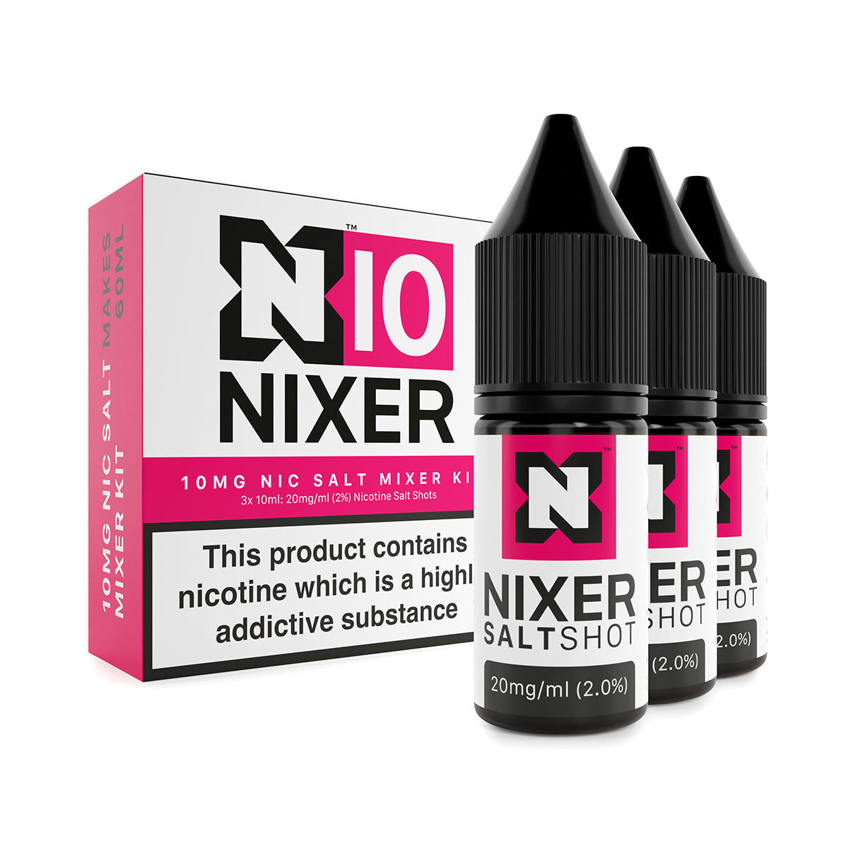 Nixer Mixer Kit (3 x 10ml) - Nic Salt - 50/50