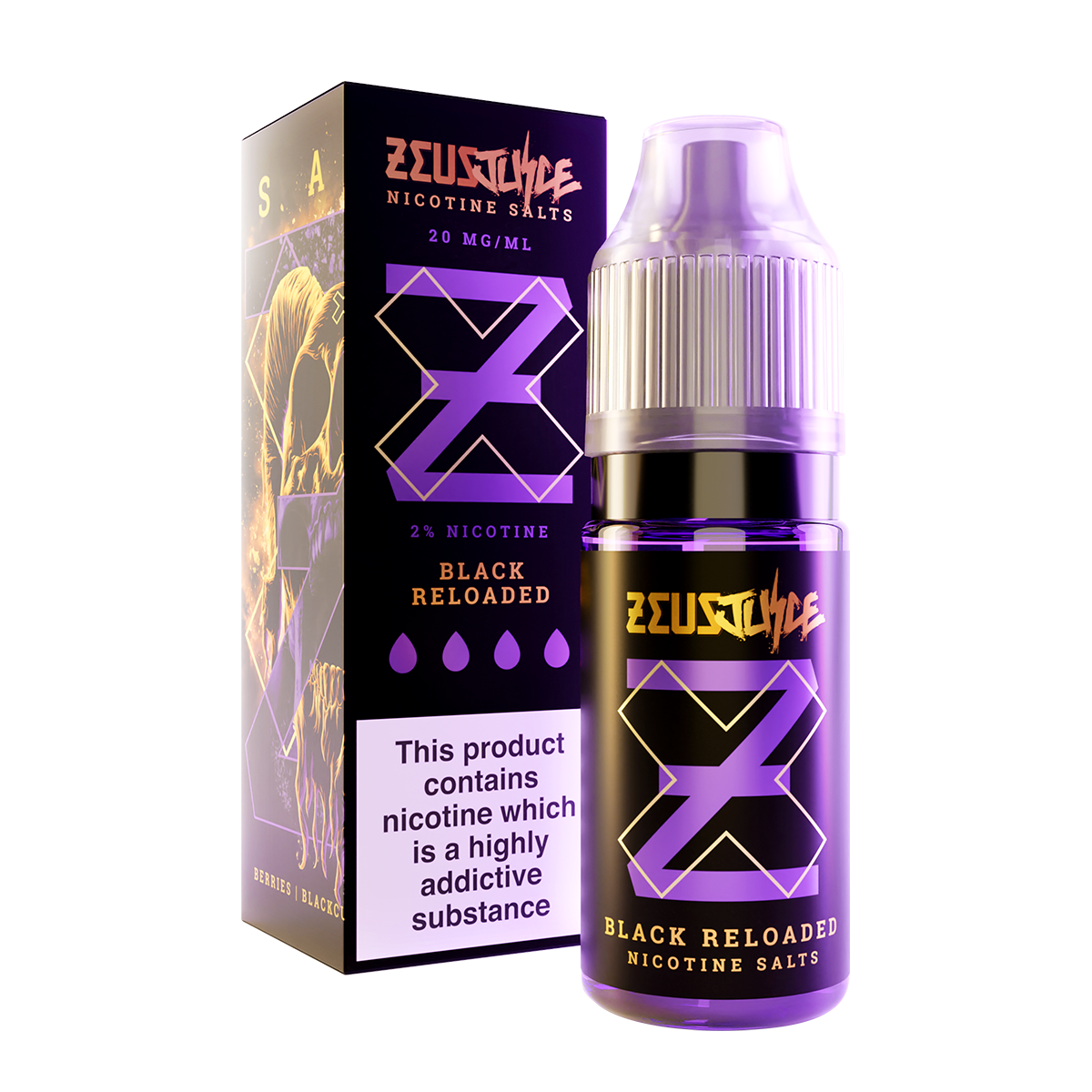 Zeus Juice - Black Reloaded Nic Salt 10ml