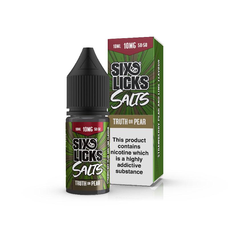 Six Licks - Truth Or Pear Nic Salt 10ml