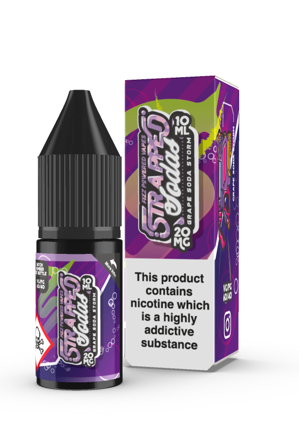 Strapped Sodas - Grape Soda Storm Nic Salt 10ml