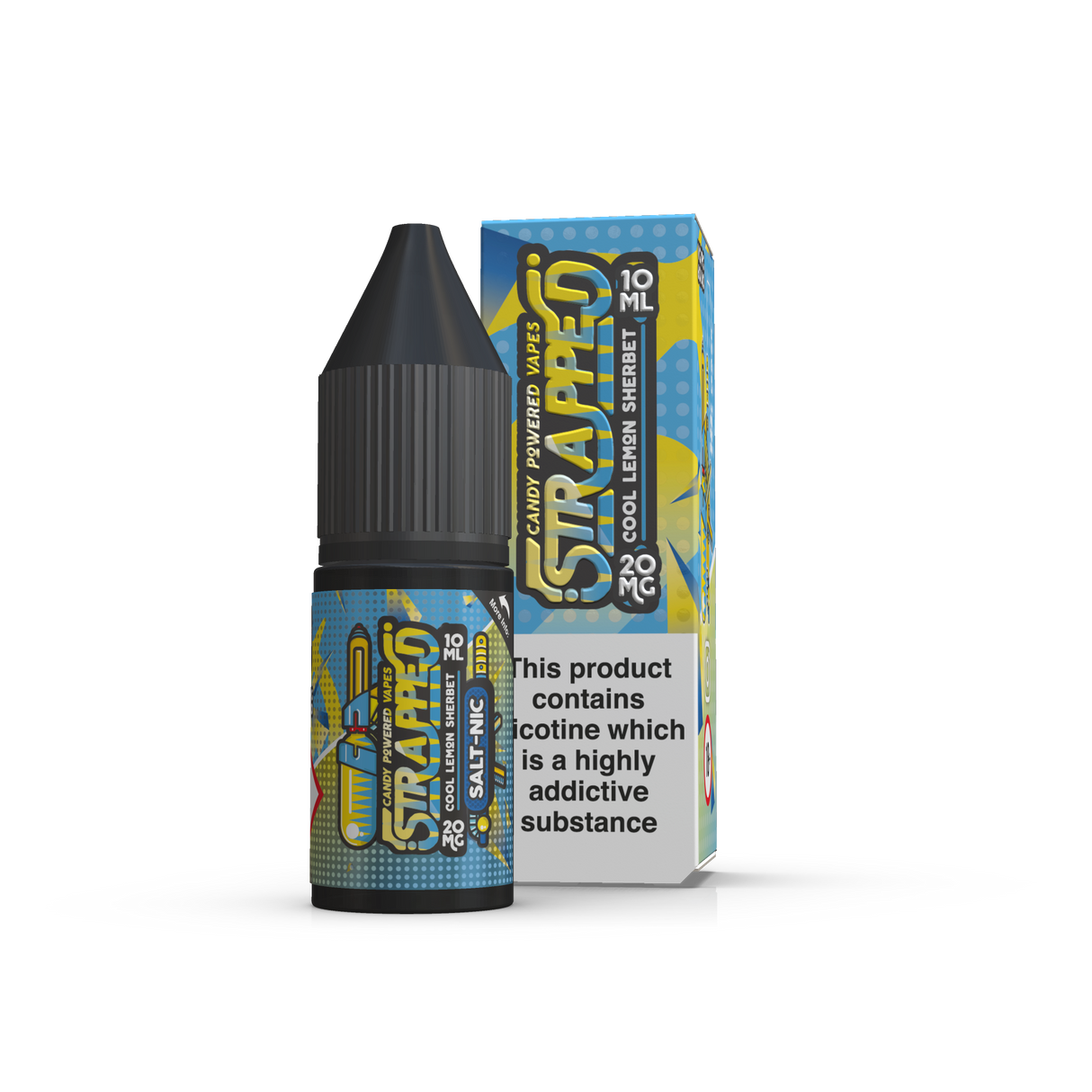 Strapped - Cool Lemon Sherbet Nic Salt 10ml