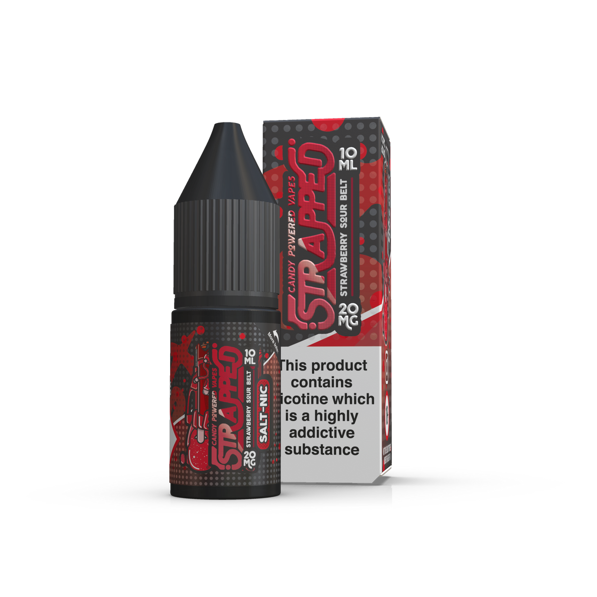 Strapped - Strawberry Sour Belt Nic Salt 10ml
